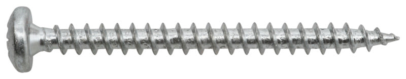 Vis bois et panneaux, tête cylindrique bombée, PZ, filetage total, acier zingué