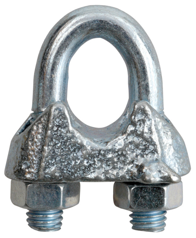 Rope clamp, zinc-plated