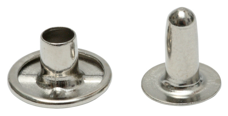 Rivet corps creux, acier nickelé, DIN 7331
