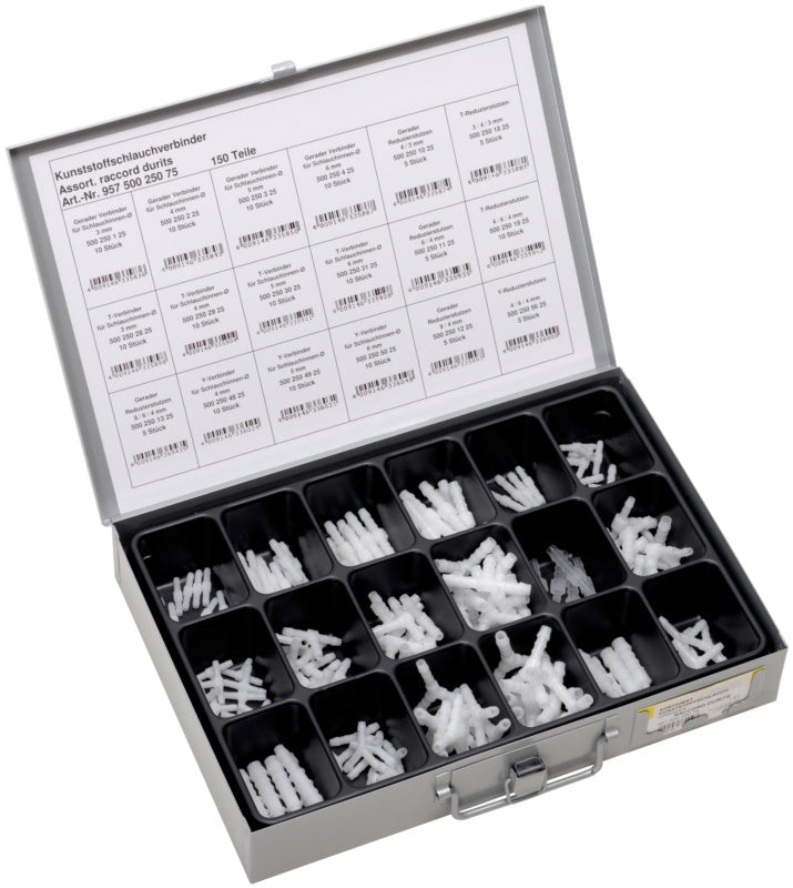 Assortment, plastic hose connectors