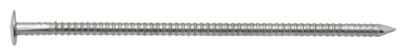 Pointe annelée, tête bombée, acier inoxydable A2 x 4009155735757