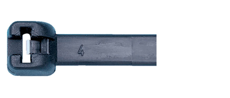 Collier attache-câbles, languette métallique