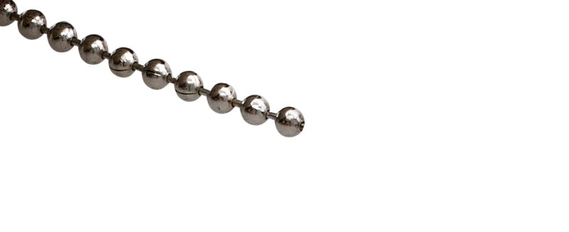 Cadena de bolas, latón cromado, DIN 5280