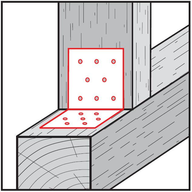 Perforated angle bracket