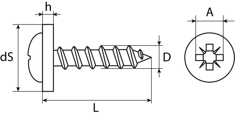 Window sill screw