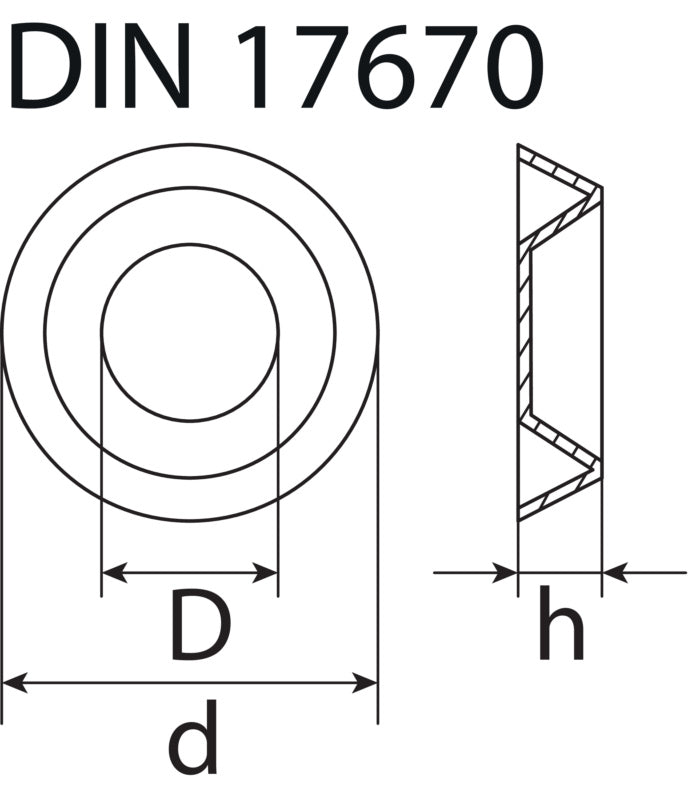Rosette, brass, nickel-plated, DIN 17670