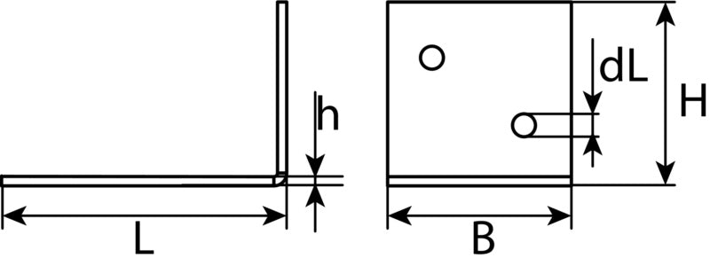 Équerre à poutre, acier zingué