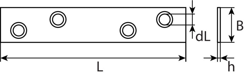 Connecting plate with screws