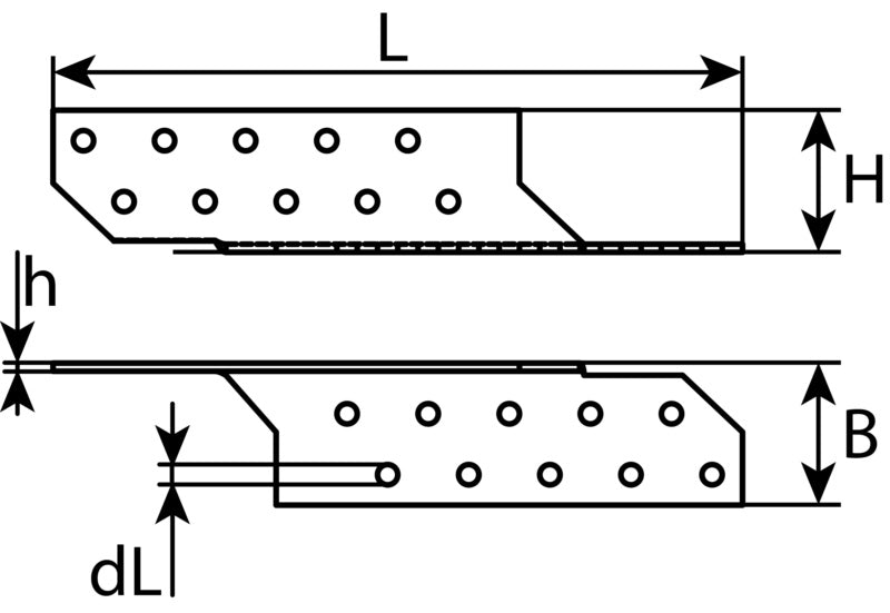 Rafter-to-purlin anchor, right