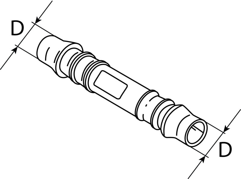 Hose connector, straight connector
