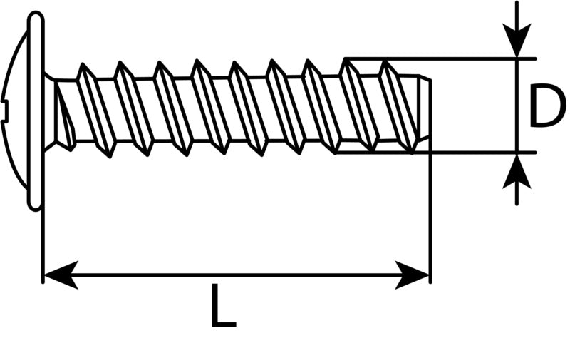Blechschrauben mit angepresster Scheibe, VAG N90775001