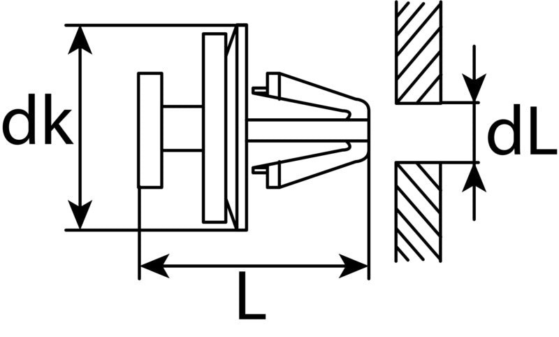 Clip pour revêtement intérieur Renault DYC101420