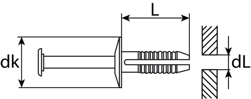 Plastic expanding rivet BMW
