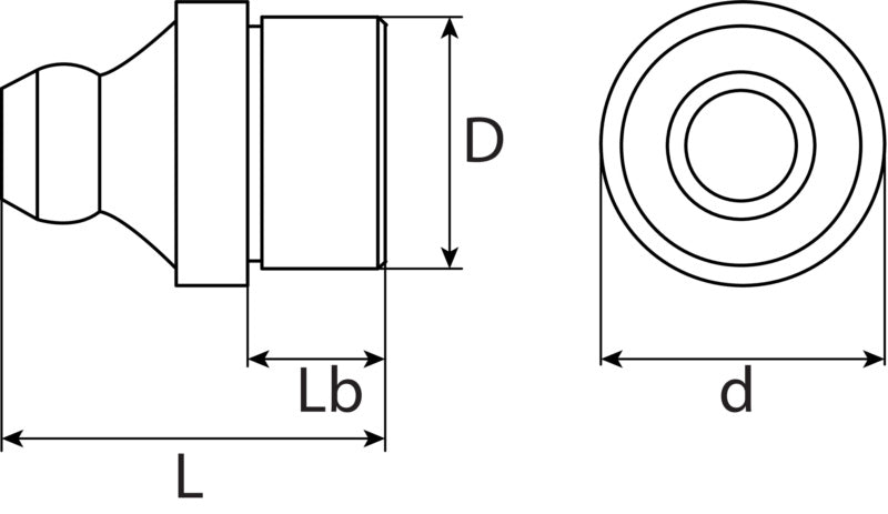 Graisseur hydraulique, zingué H1, DIN 71412
