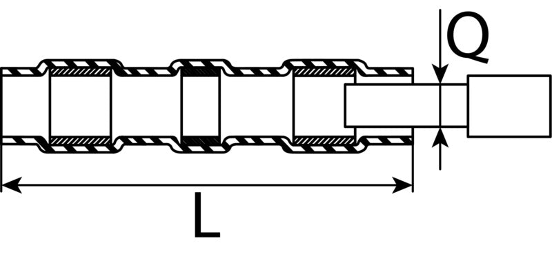 Solder butt connector