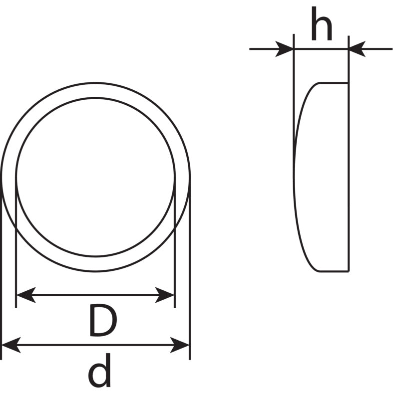 Cache-vis pour vis rebord de fenêtre, plastique