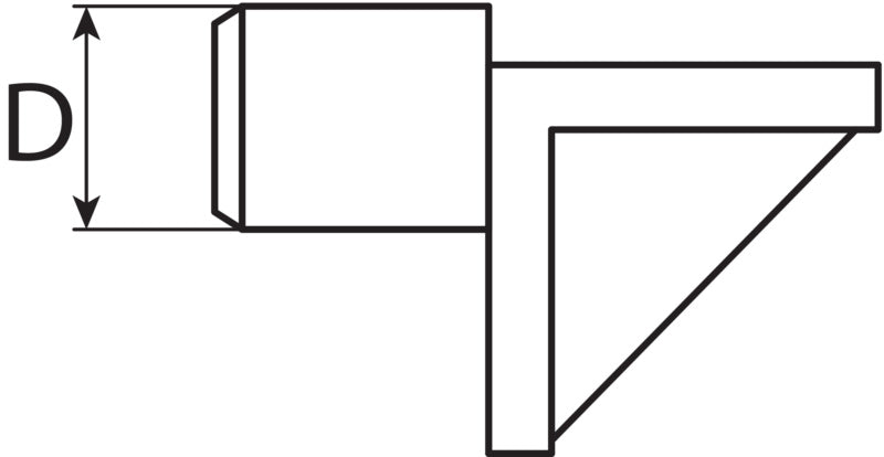 Shelf support, bracket KS