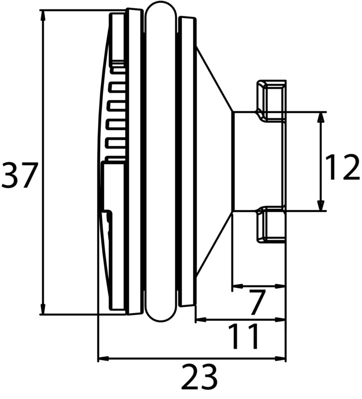 Oil drain plug without sealing ring