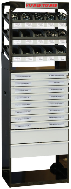 Basic configuration C-parts, including Shelf black