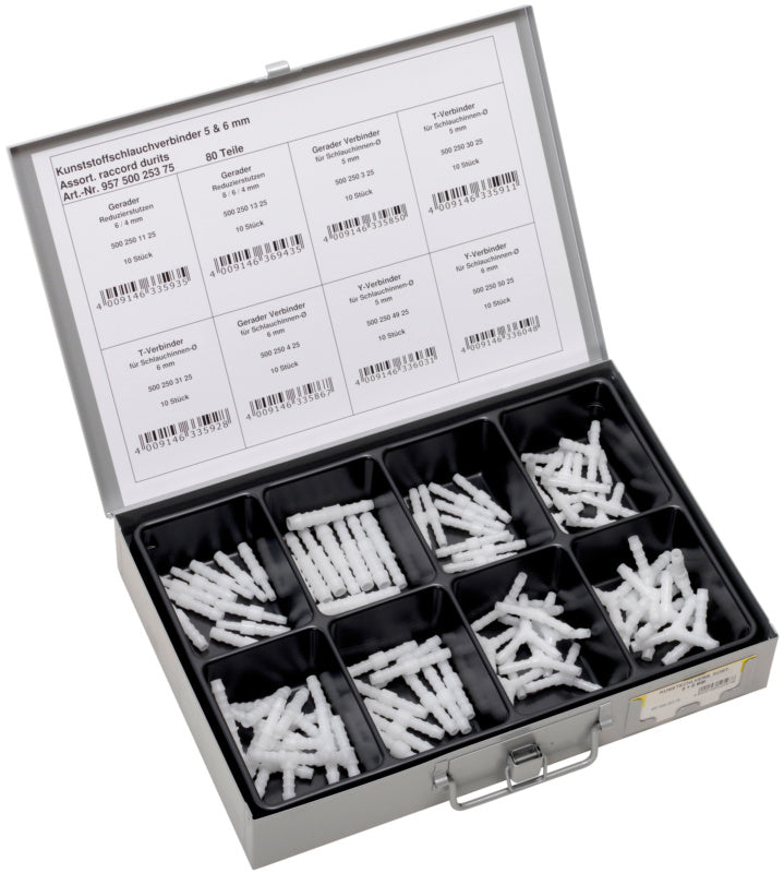 Kunststoffschlauchverbinder, 8-fach - Sortiment