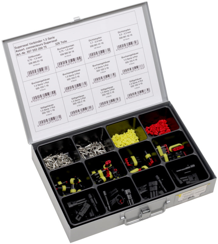 Surtido, terminal de cable sin alicates, Superseal