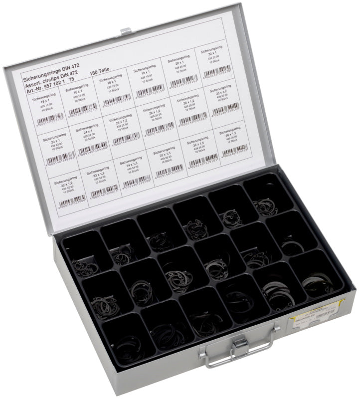 Assortiment, circlips DIN 472