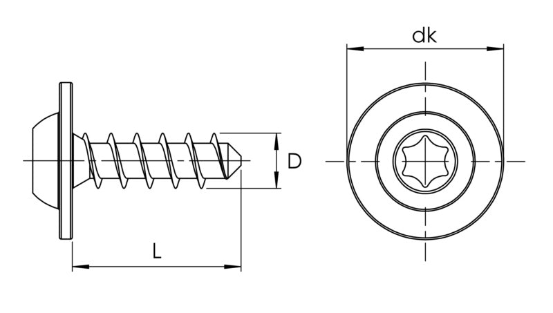 Bundschrauben, Delta Seal, VW N90808201