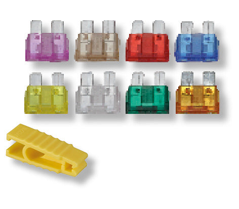 Jeu de fusibles à broche standard avec pince d'extraction