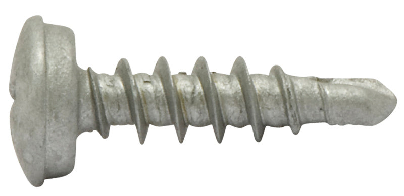 Number plate screw, self-drilling, zinc-plated
