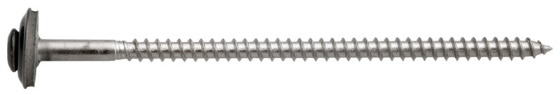 Tornillo autorroscante con arandela de sellado, acero inoxidable A2, RAL 7016