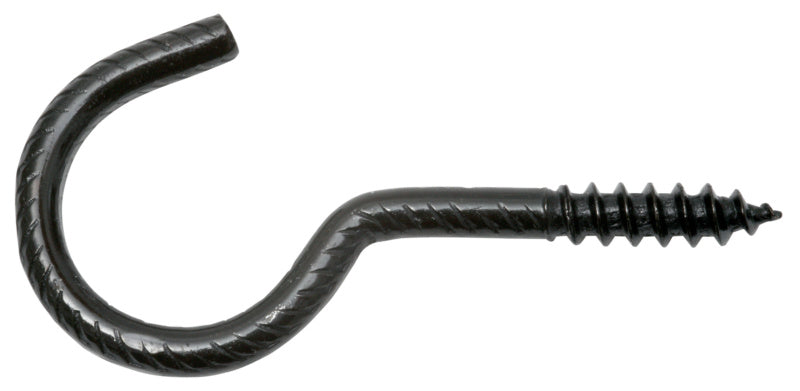 Screw hook, bent, rustic