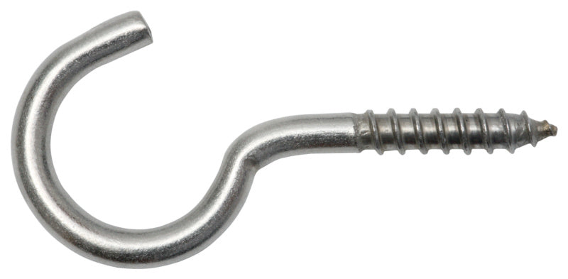 Screw hook, bent, stainless steel A2