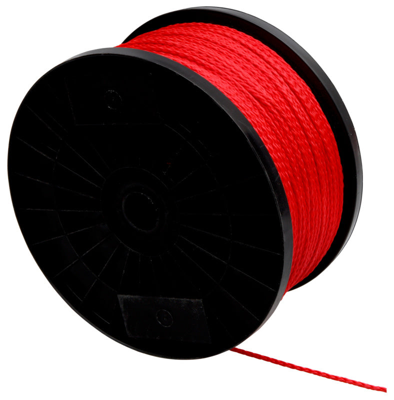 Corde tressée, polypropylène, rouge, DIN 83307