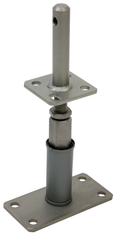 Height-adjustable post anchor with spike according to ETA-13/0026
