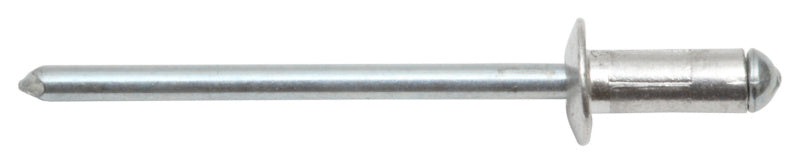 Multi-use blind rivet, round pan head, al/stl