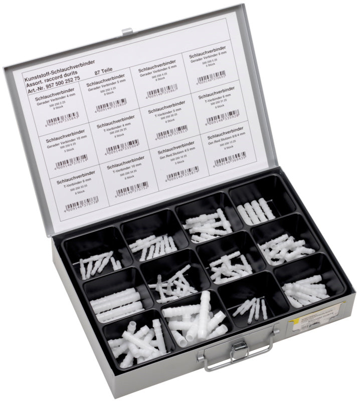 Assortment, plastic hose connectors