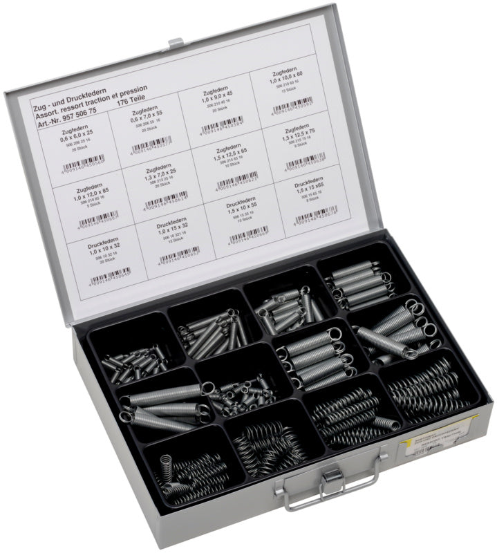 Assortiment, ressorts de tension/compression