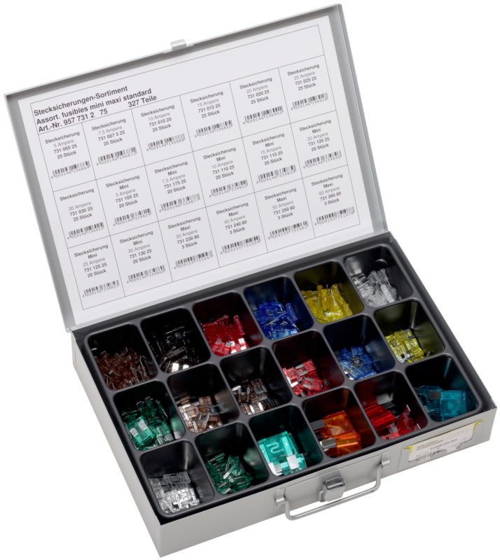 Assortment, fuses, 18-compartment