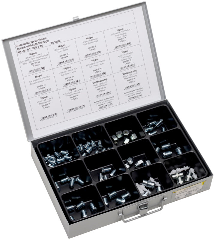 Assortiment, frein, raccords de conduite de frein