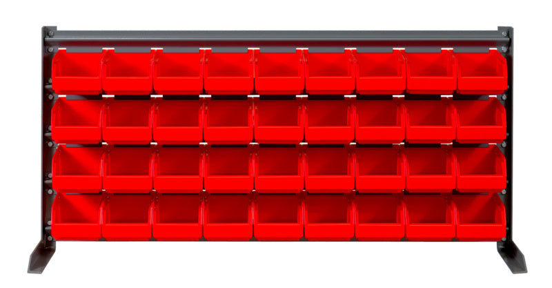 Small parts shelf, 36 boxes