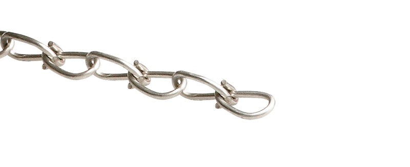 Knotted chain, stainless steel