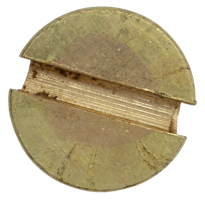 DIN 97 wood screw, brass, plain