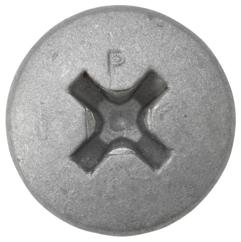 Number plate screw, self-drilling, zinc-plated