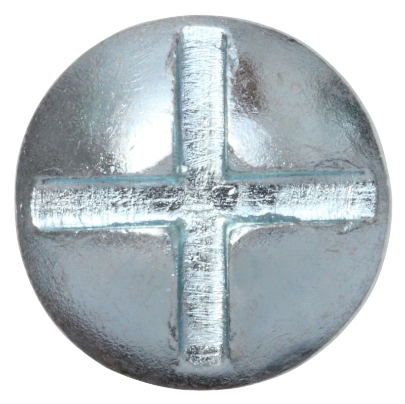 Cabinet screw with nut, zinc-plated