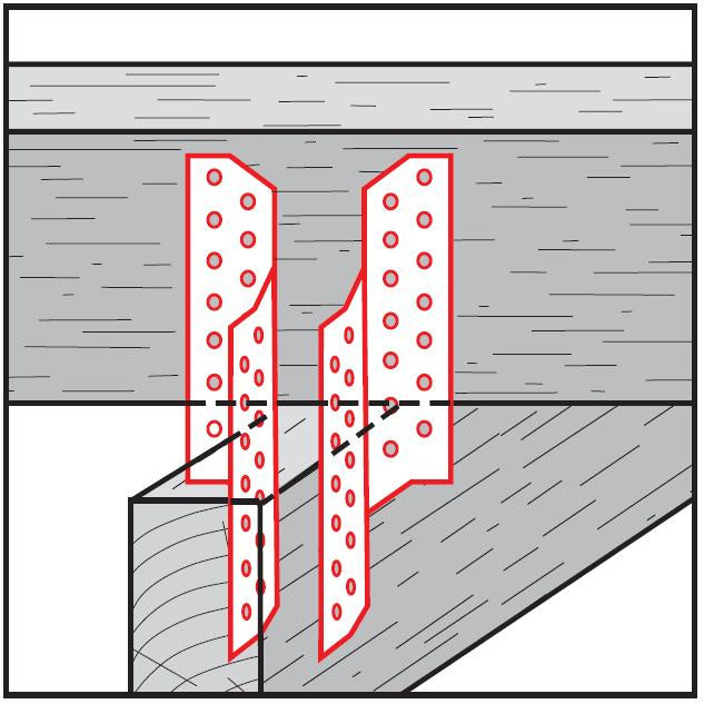 Rafter-to-purlin anchor, right