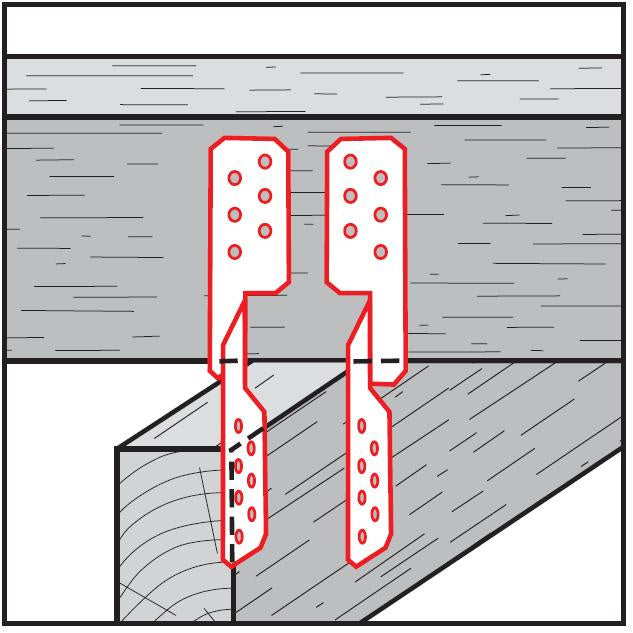 Rafter-to-purlin anchor, universal