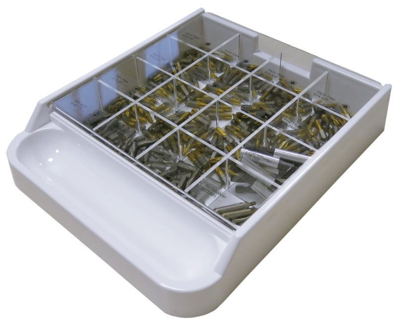 Numbered tray for bits