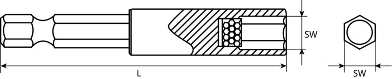 Porte-embout magnétique