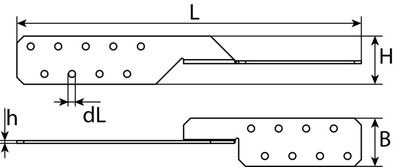 Rafter-to-purlin anchor, universal