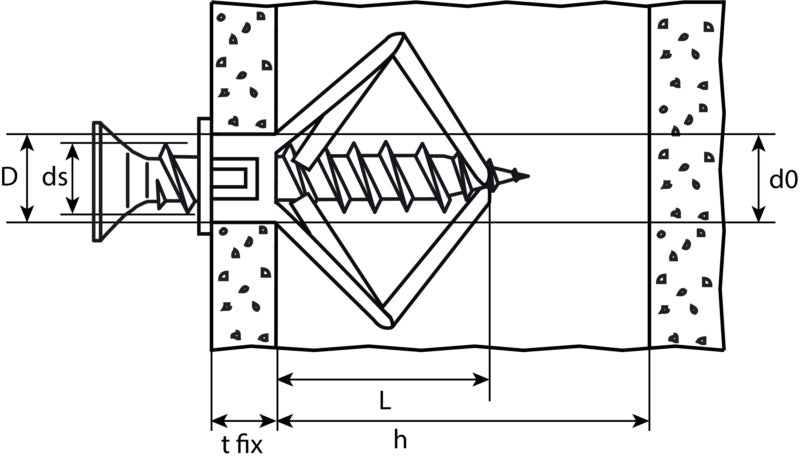 Cavity expansion anchor, polyamide